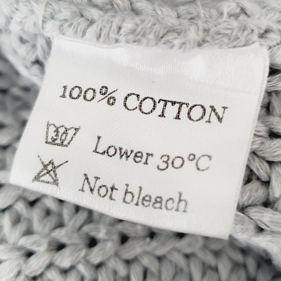 REVOLVE SNDYS. 100% Cotton Grey Chunky Cardigan - Picture 8 of 10